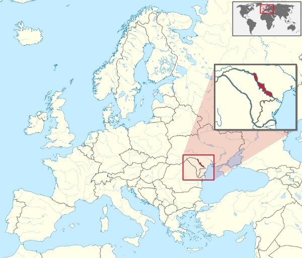 Pridnestrovie on the European map